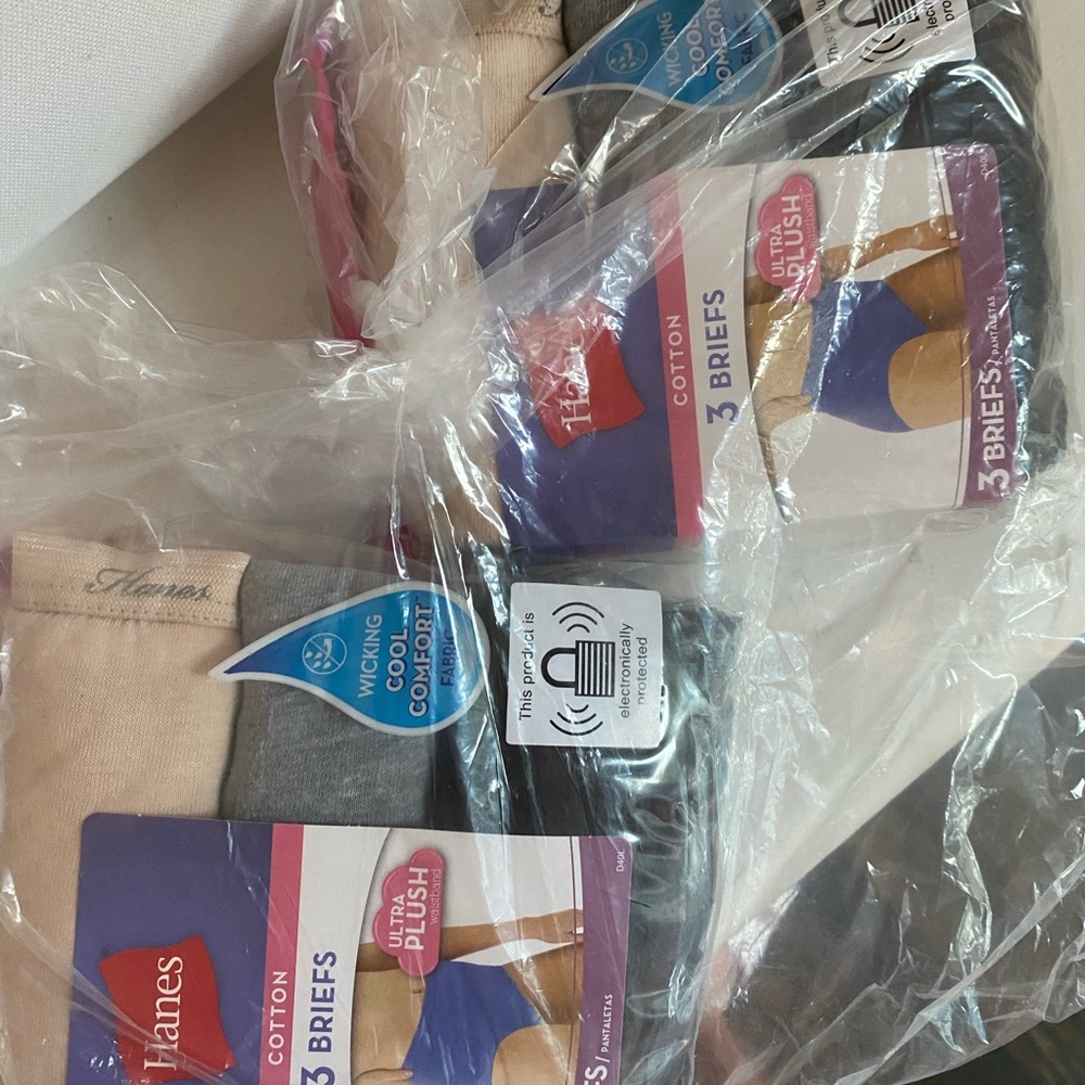 NWT 6-pack Hanes underwear size 10